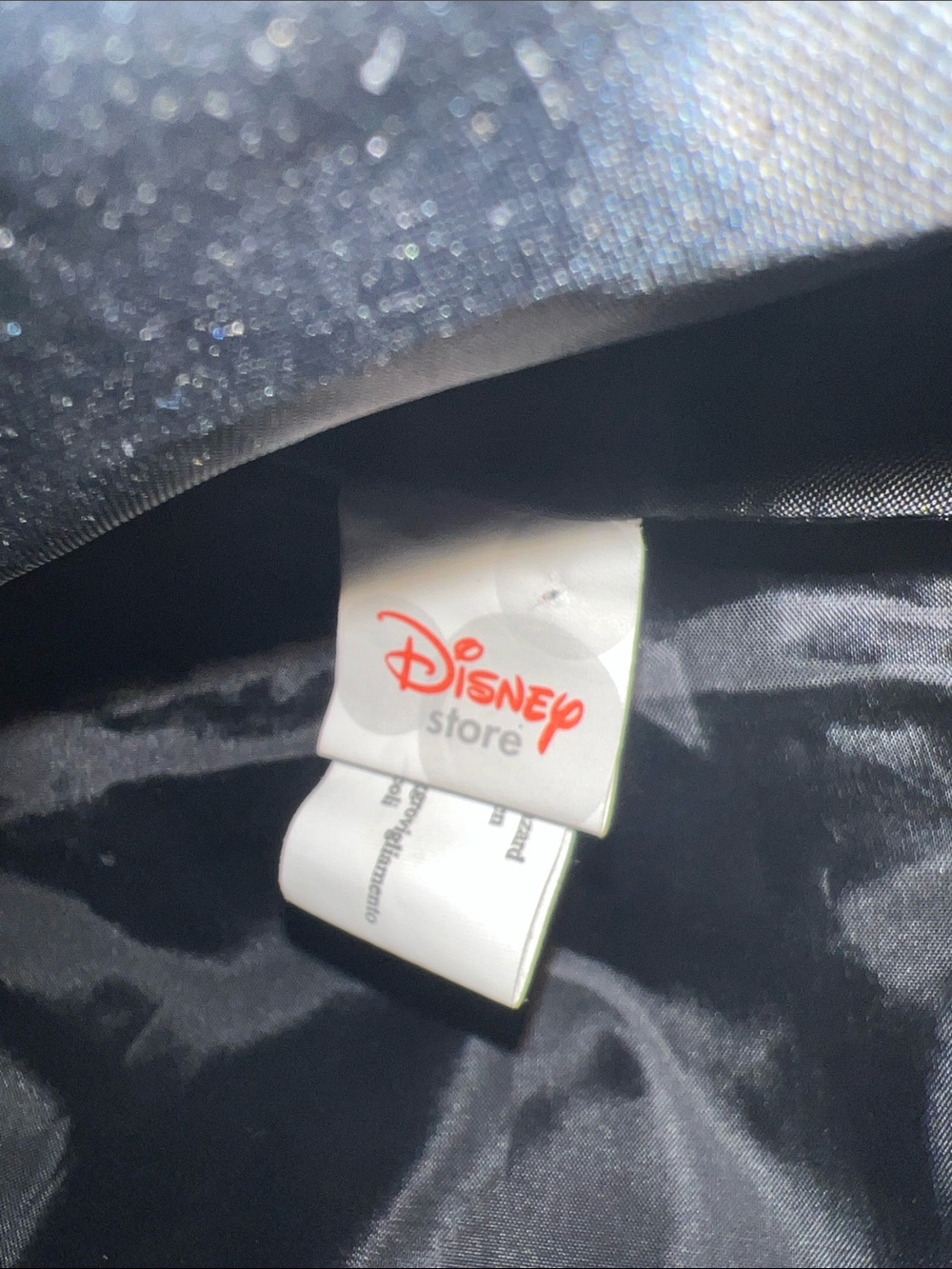 Vintage Disney Store Mickey & Friends Embroidered Black Backpack - Picture 7 of 7